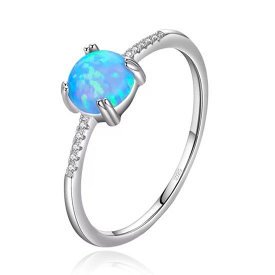 Elenza AMS Elenza Sterling Zilveren Opaal Ring-16mm