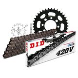 Kettingset DID Kettingset staal 420V / 64 clipslot voor Suzuki LT Quadrunner A 50 cc