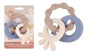 DORON & CHARLIE - Bijtring - Babyaccessoire - 056347 - Blauw - Siliconen - Zeedieren - Babyspeelgoed - 1e leeftijd - 13 cm x 8 cm - Vanaf 3 maanden