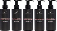 Claudius Cosmetics B.V. Massageolie Neutraal 300 ml - set van 5 stuks