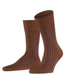 FALKE Shadow gedessineerd katoen sokken heren bruin - maat 39-40