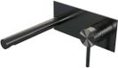 Brauer Gunmetal Edition Inbouw Wastafelmengkraan met Rechte Uitloop en Afdekplaat Model A1 Gunmetal Geborsteld PVD