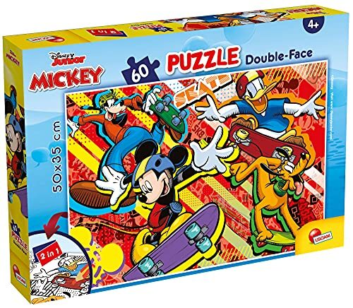 Liscianigiochi Lisciani Giochi 86542 Disney puzzel DF Plus 60 Mickey Mouse puzzel voor kinderen, 86542