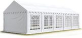 TOOLPORT Tente de réception 4x10 m pavillon de jardin - tente PVC 700 N en blanc imperméable