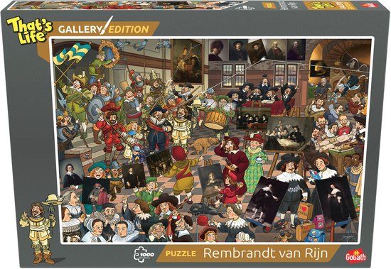 Goliath That's Life Gallery Edition: Rembrandt van Rijn - 1000 Piece Jigsaw Puzzle (68x48cm)