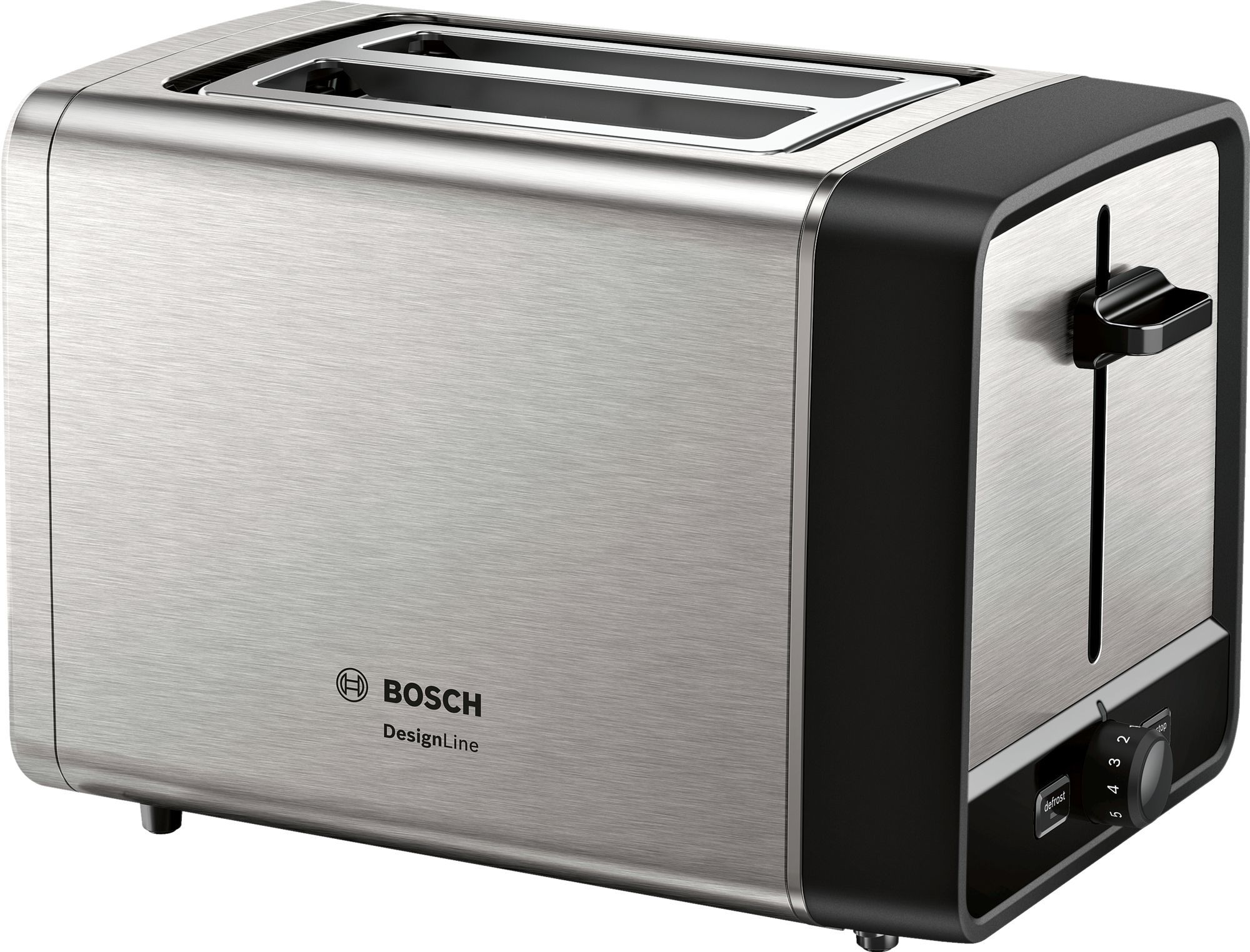 Bosch TAT5P420 Broodrooster - 2 Sneetjes - Zwart/RVS