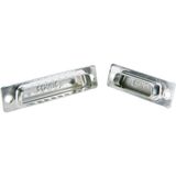 Conec 165X12969X 165X12969X D-sub capot Argent 1 pièce(s)