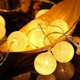Ciskotu Lichtsnoer met katoenen ballen
