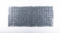 EISL Tapis de bain - Tapis antidérapant - 880 x 400mm - Motif pierre - Anthracite/Gris