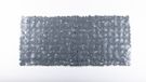 EISL Tapis de bain - Tapis antidérapant - 880 x 400mm - Motif pierre - Anthracite/Gris