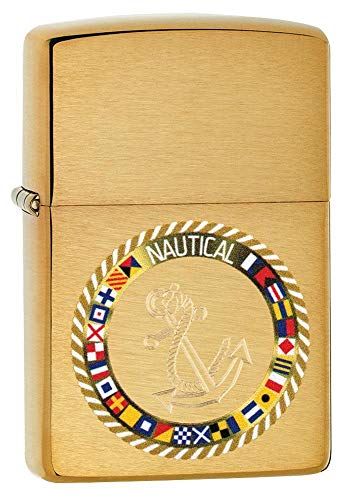 Zippo - Nautische vlaggen - Aansteker - Geborsteld Messing