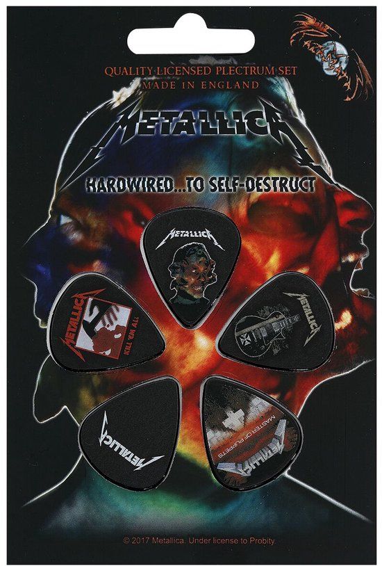 Metallica Mix Unisex Plectrumset - meerkleurig - Standard