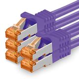 1aTTack.de 10 Gb/s LAN-patchkabel 5x 2m RJ45 netwerkkabel CAT7 - paars