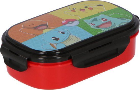 Pokémon Broodtrommel met Bestek - Zwart / Multi