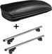 VDP Dachbox VDPMAA320 320Ltr abschließbar schwarz matt + Dachträger/Relingträger VDP LION1 kompatibel mit für Citroen Bx Break (5 Türer) 82-94