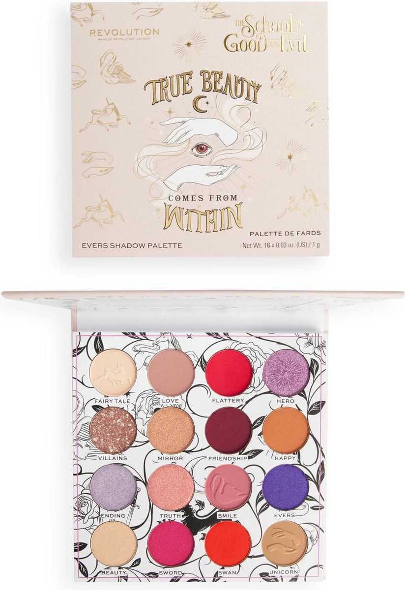 Makeup Revolution x The School Of Good & Evil Shadow Palette - Evers - Oogschaduw Palette