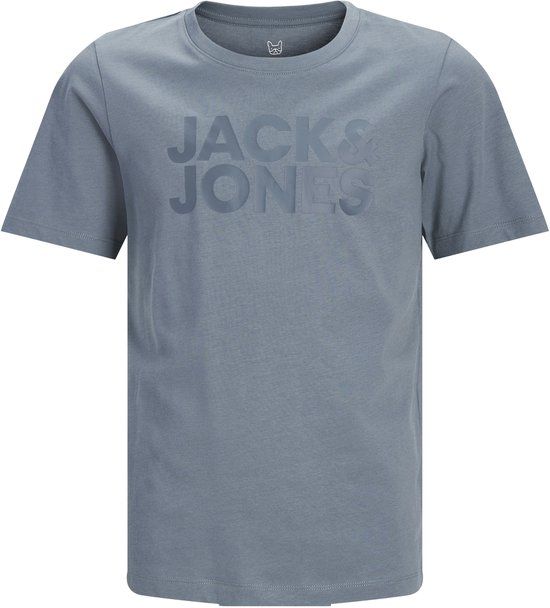 JACK&JONES Logo T-shirt Junior Blauw - Maat 128