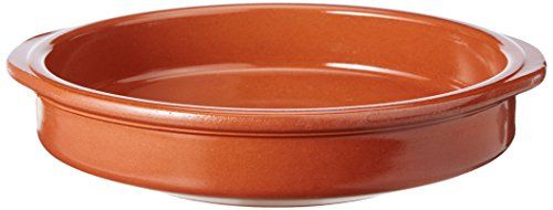 FACKELMANN Classic steelpan - keramiek - bruin - 26 x 24 x 5 cm