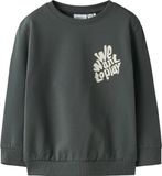 NAME IT - NMMBENJA LS NREG SWEAT UNB - Jongens - Sweaters - Maat 98 - grijs
