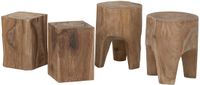 MUST Living Side table Rio, 38x25x25 cm, teakwood log