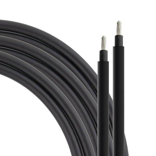 SeKi Zonnekabel 6mm² 100 meter H1Z2Z2-K zwart PV kabel voor zonnepanelen; tot 1500V; flexibel, dubbele isolatie, zuiver koperen kabel; spoel