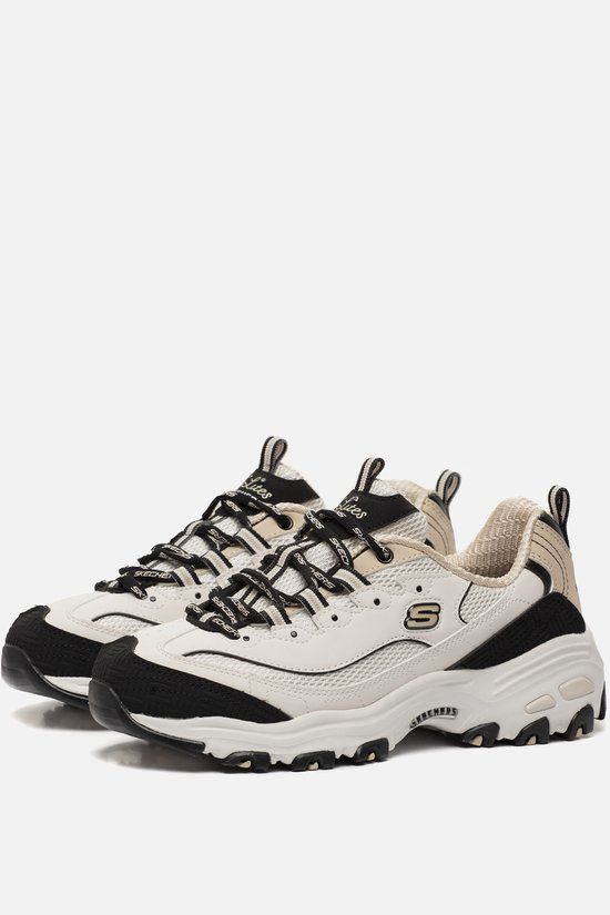Skechers D'Lites Sneakers wit Textiel - Dames - Maat 38