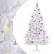 Sapin de Noël artificiel à branches articulées blanc 210 cm