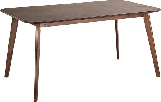 Beliani EPHRATA Eettafel - Donkere houtkleur - 90 x 150 cm - MDF - Retro & Vintage