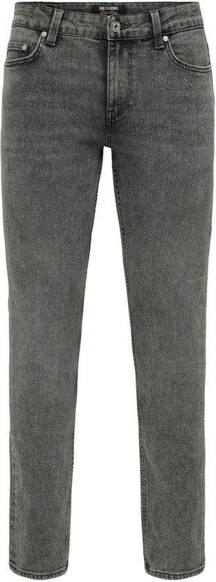 ONLY&SONS ONSLOOM SLIM 4377 EY BOX JEANS - Heren - Jeans - Grijs - Slim Fit - W29 X L32