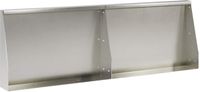 vidaXL - Keermuur - 2 st - 60 x 12 x 30 cm - Roestvrij staal - zilver