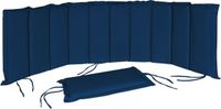 Detex Coussin de chaise longue - Bleu - 183x56x7cm