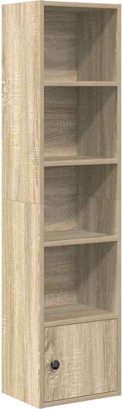 vidaXL Boekenkast 31x24x127 cm bewerkt hout sonoma eikenkleurig