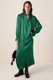 Sissy-Boy Groene Satijnen Maxi Jurk