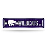 Rico Industries NCAA Kansas State Wildcats Home Décor Metal Street Sign (4" x 15")