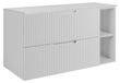 3xE living Armoire de salle de bain, blanc, 100 (80 + 20) x 58,6 x 46 cm