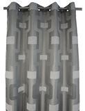 Sans CA00069-650 Glasgow gordijn, Chenillé Jacquard, polyester, grijs, 140 x 270 cm