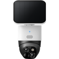 Eufy SoloCam S340 - Draadloze 3K IP-beveiligingscamera voor Binnen & Buiten met Dual-lens, 360° dekking, AI-bewegingsdetectie, en Zonnepaneel