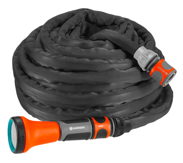 Gardena 18425-20 - Tuinslang - 10 m - Zwart/Oranje