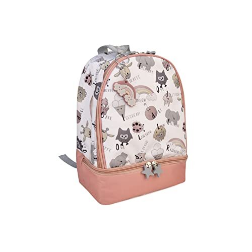 Iris barcelona - Kinderrugzak voor jongens en meisjes, Back Pack Snack Rico, kleur roze, schooltas voor school, herbruikbaar, milieuvriendelijk, BPA-vrij