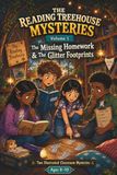 The Reading Treehouse Mysteries Volume 1: The Missing Homework & The Glitter Footprints