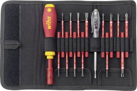 Wiha Schroevendraaierset SoftFinish electric slimVario met slimBits - 16-delig - 36068