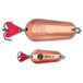 Zebco Premium Trophy Z-Slide Classic knipperlicht visaas lepels snoek visaccessoires koper/rood 20g