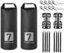 Dailygoods Sacoche de fourche de vélo 7L Étanche Noir