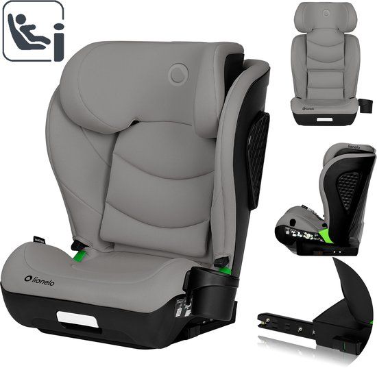 Lionelo Neal i-Size Autostoel 100-150 cm Grijs