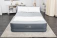 Merkloos Luchtbed met Hoofdeinde | Comfortabel en Duurzaam | Verhoogd Luchtbed met Ingebouwde Pomp + USB-oplader (90x60"x29") Grijs
