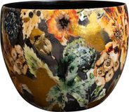 TS Collection Bloempot Berry blue 15x12 Metaal & Epoxy