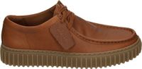 Clarks TORHILL LODARK Heren Veterschoenen - Leer - Cognac - Maat 46