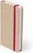 Merkloos A6 schrift harde kaft - 3x - rood elastiekje - notitieboekje - opschrijfboekje - 100 blanco paginas - luxe uitvoering