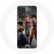 Maniacase Hoesje voor Samsung Galaxy A32 4G Sangoku naruto Luffy één stuk Dragon Ball z 3D Anime manga