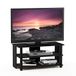Furinno Sully TV-rek, hout, espresso/zwart, 39,5 x 79,98 x 40 cm